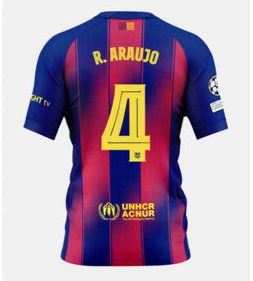 Barcelona Ronald Araujo #4 Hjemmebanetrøje 2025-26 Kortærmet